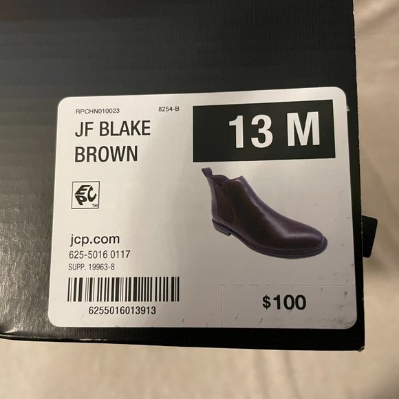 JF J.Ferrar Mens Blake Block Heel Chelsea Boots main image 11
